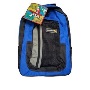 Overland Generation X Backpack Blue New With Tags School Hiking Laptop Bag